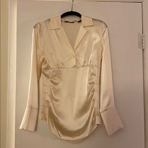 NWT 100% silk long sleeve blouse